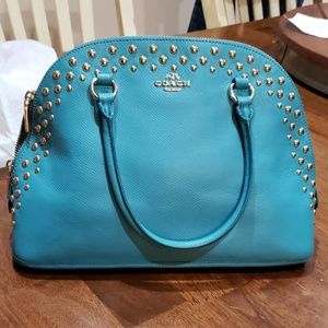Turquoise Coach bag